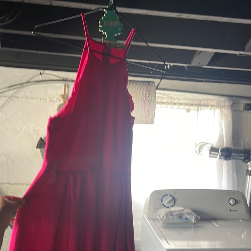 Charlotte Russe Red Halter Sundress